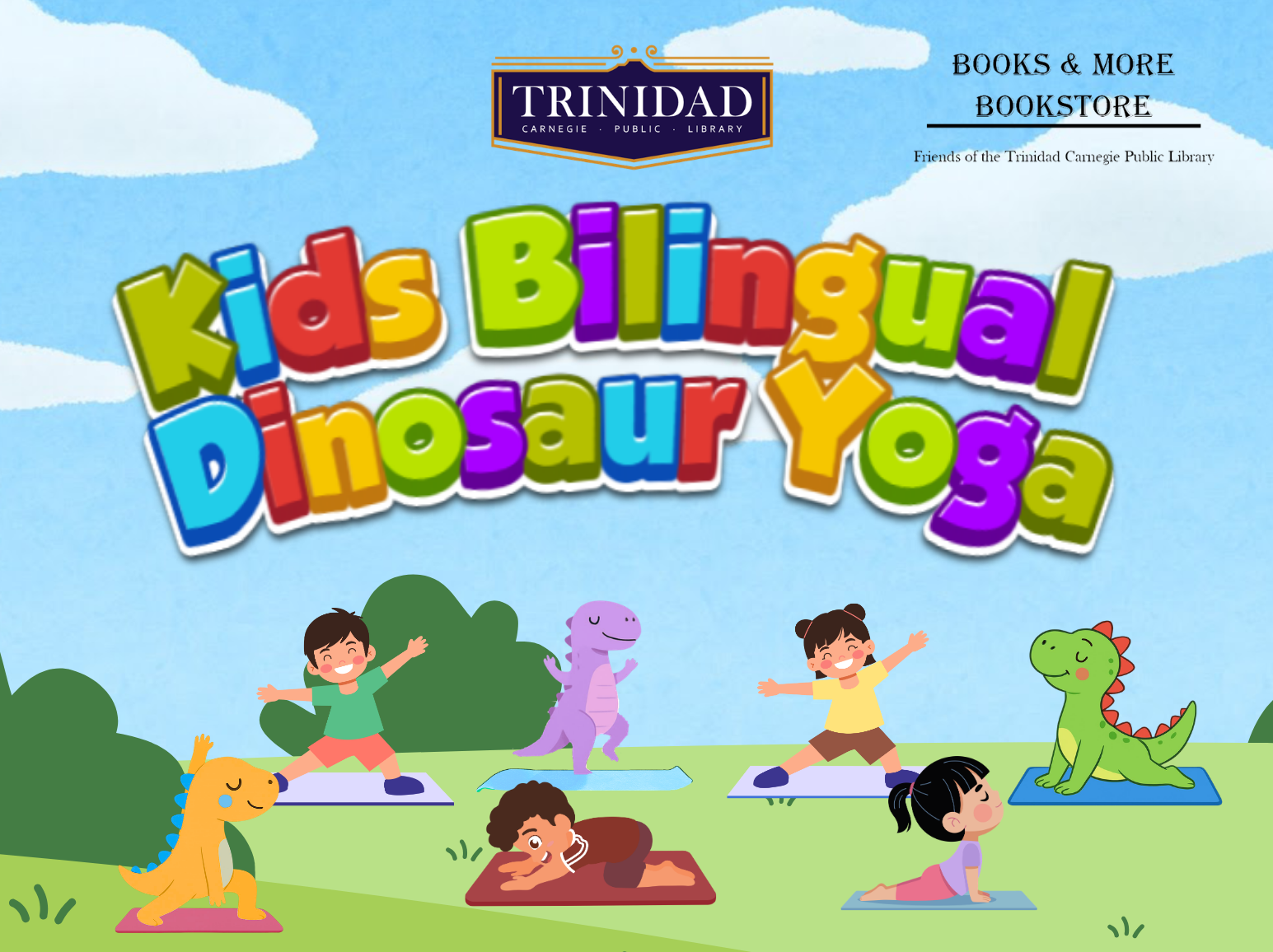 Kids Bilingual Dinosaur Yoga